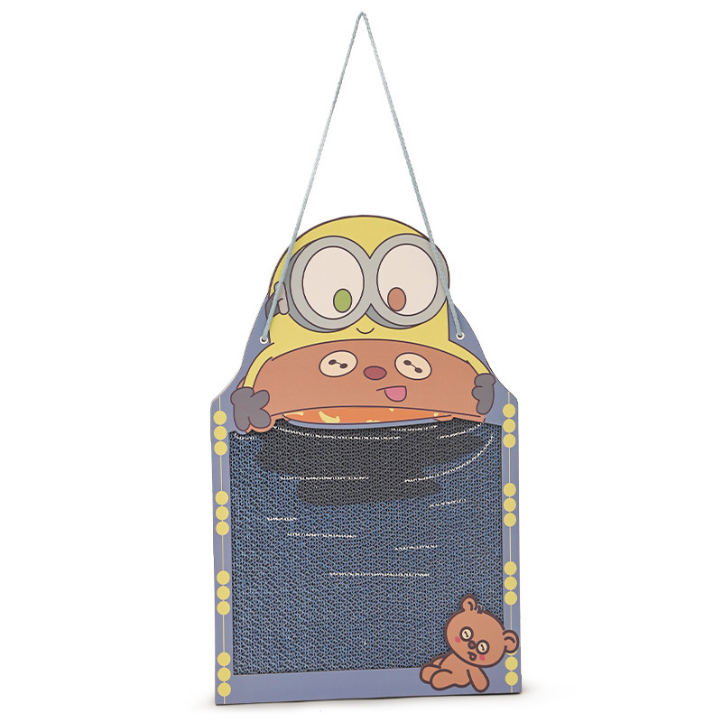 HOOPET Minion Series Papel Ondulado Pet Gatinho Gato Adulto Resistente ao Desgaste Resistente a Riscos Resistente ao Des