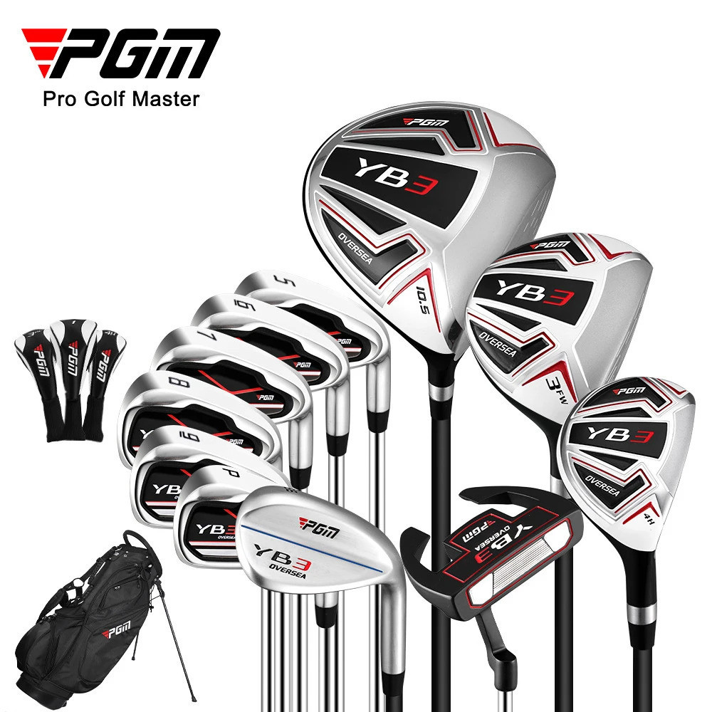 Conjunto De Taco De Golfe Masculino PGM MTG072 11 Unidades | Grafite Para A Mão Direita Ou Aço Iniciantes
