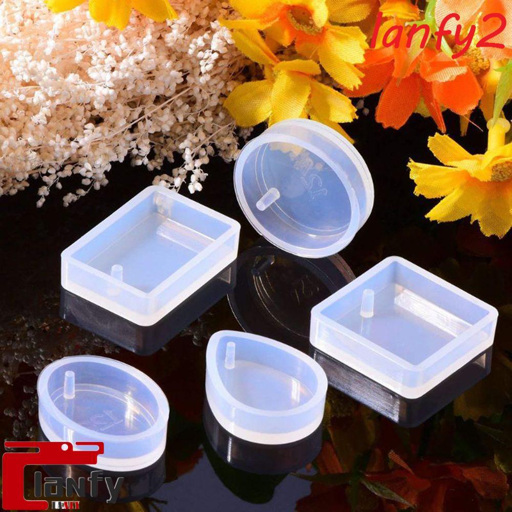 LANFY Molde Em Forma De Retângulo Artesanato Resina Epóxi Silicone Cola DIY 5 Peças/set Ferramenta