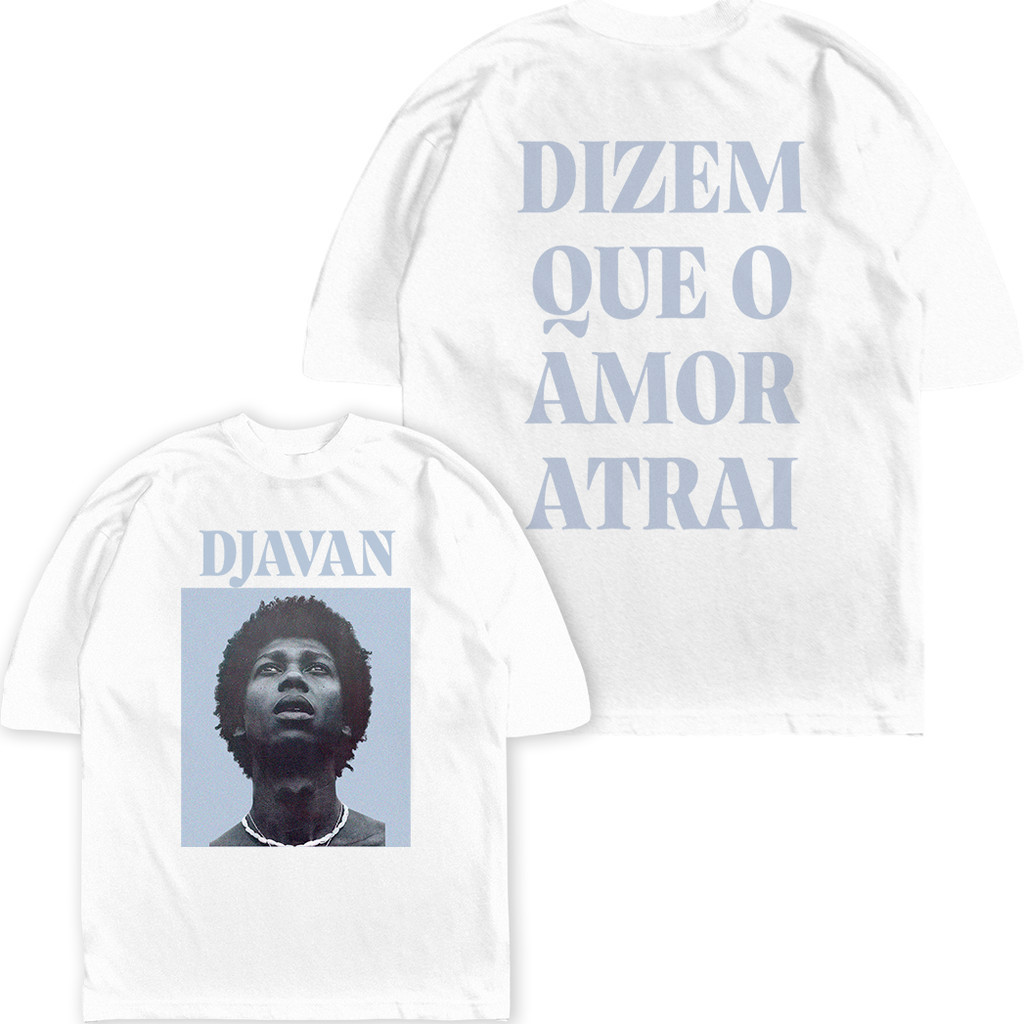 [Camiseta Premium em Algodão Puro]VU Camiseta Djavan Dizem que o Amor Atrai Streetwear.