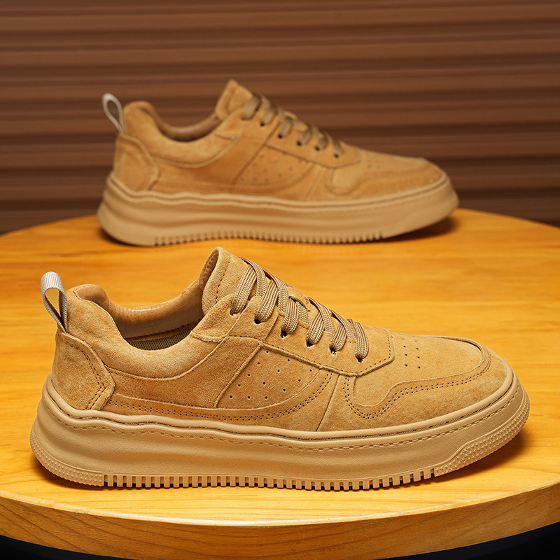 Macacão de couro genuíno sapatos masculinos na moda sapatos casuais sapatos masculinos sapatos de couro britânico novo e