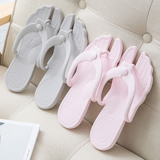 Viagem portátil dobrável chinelos de viagem à beira-mar férias antiderrapante sapatos de praia das mulheres dos homens c