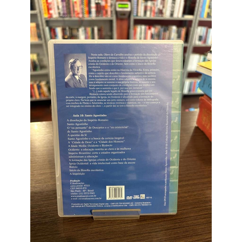 DVD Santo Agostinho - Aula 10 - Olavo de Carvalho direção