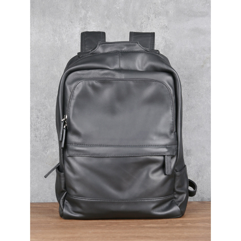 F primeira camada mochila de couro masculino grande capacidade mochila de couro genuíno Casual simples saco de escola sa