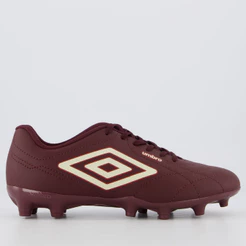 Chuteira Umbro Class Footballer Campo Bordô e Branca
