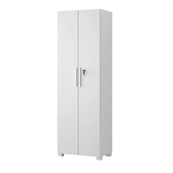 Armário Multiuso Notável NT4020 2 Portas com Chave Branco Brilho
