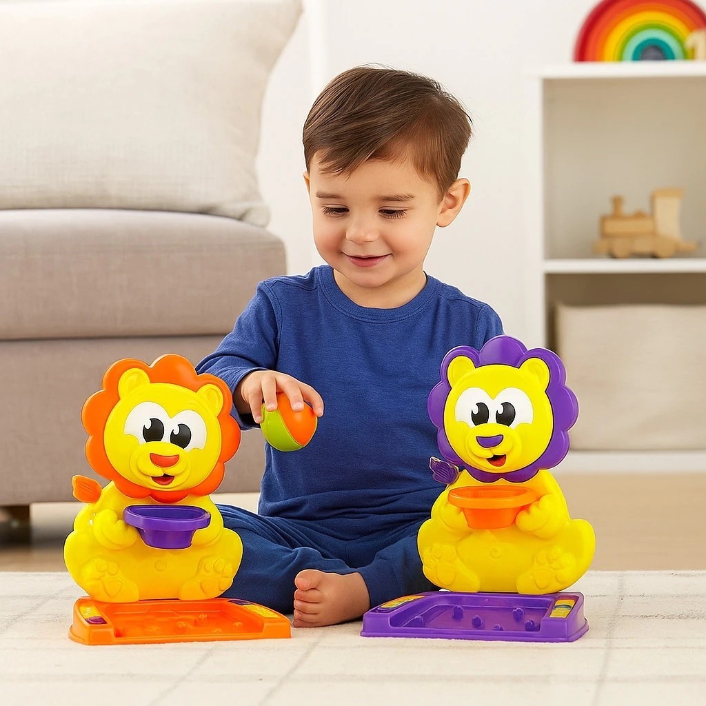 Cesta de Basquete de Leão Bolinha Marcador Pontos Menino Jogo Criança Brinquedo Esporte Achadinhos Shopee