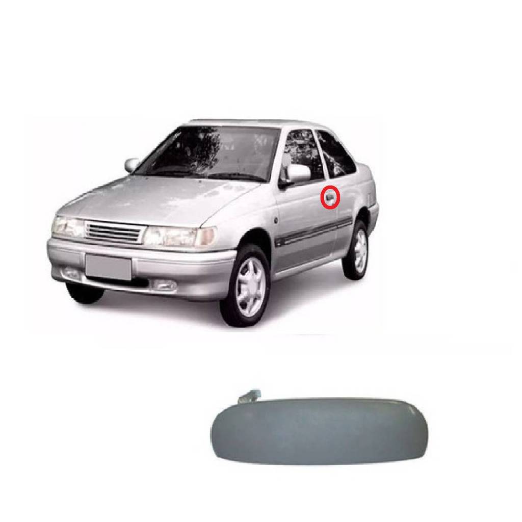 MACANETA EXTERNA DIANTEIRA LOGUS 93 94 95 96 CINZA LE