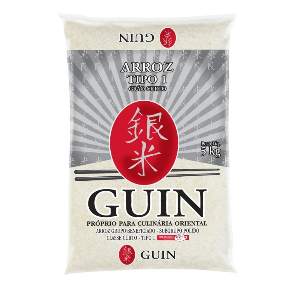 Arroz Japonês Grão Curto Guin 5kg