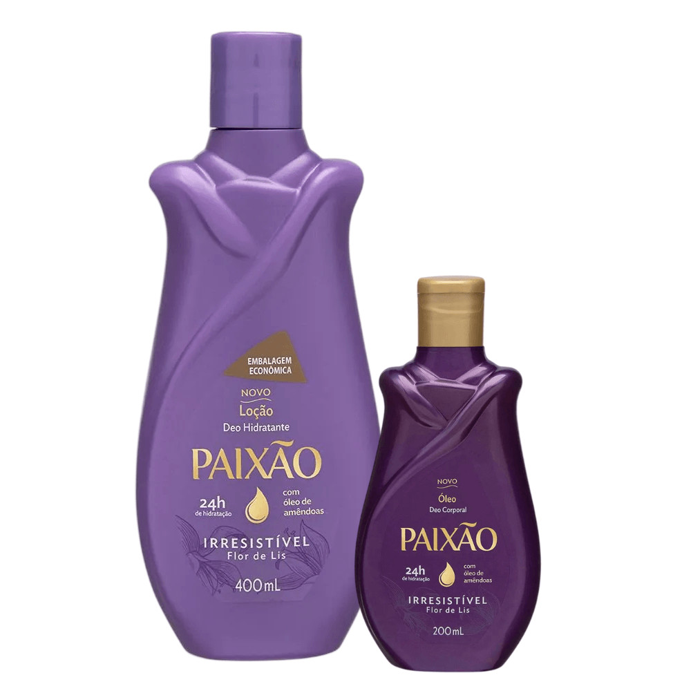 Kit Paixão Irresistível Óleo Corporal 200ml + Hidratante Corporal 400ml