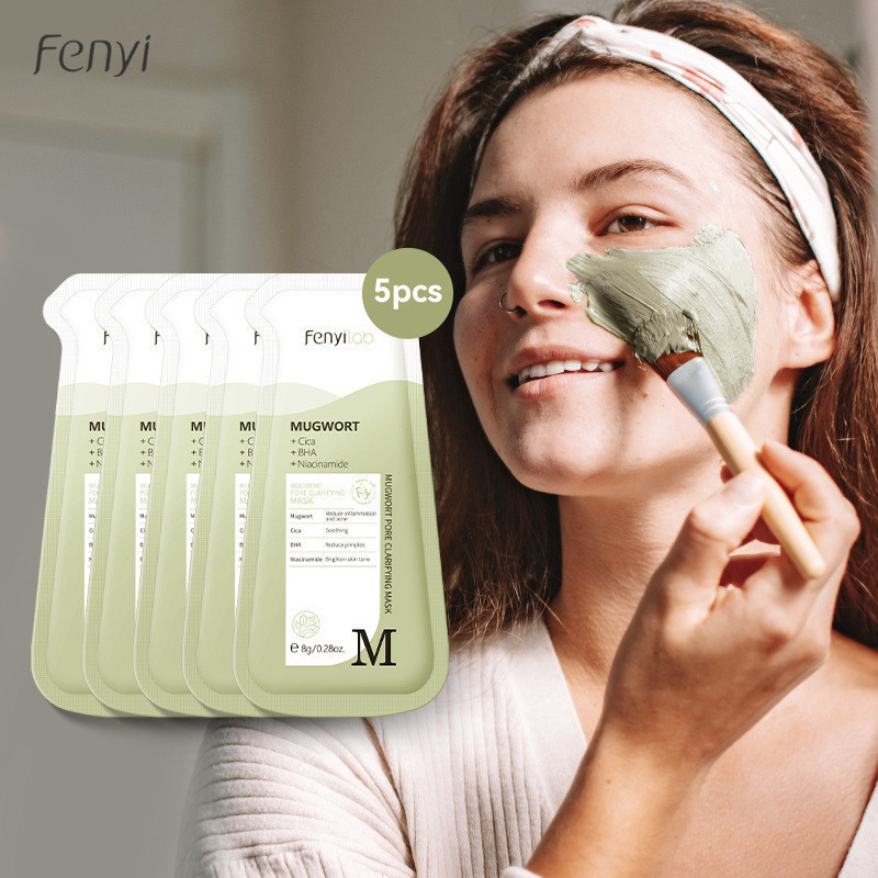 Detalhes do FENYI LAB Artemisia Mud Mask 8g Máscara Facial Folha De Produtos Para Cuidados Com A Pele De Comércio Exterior
