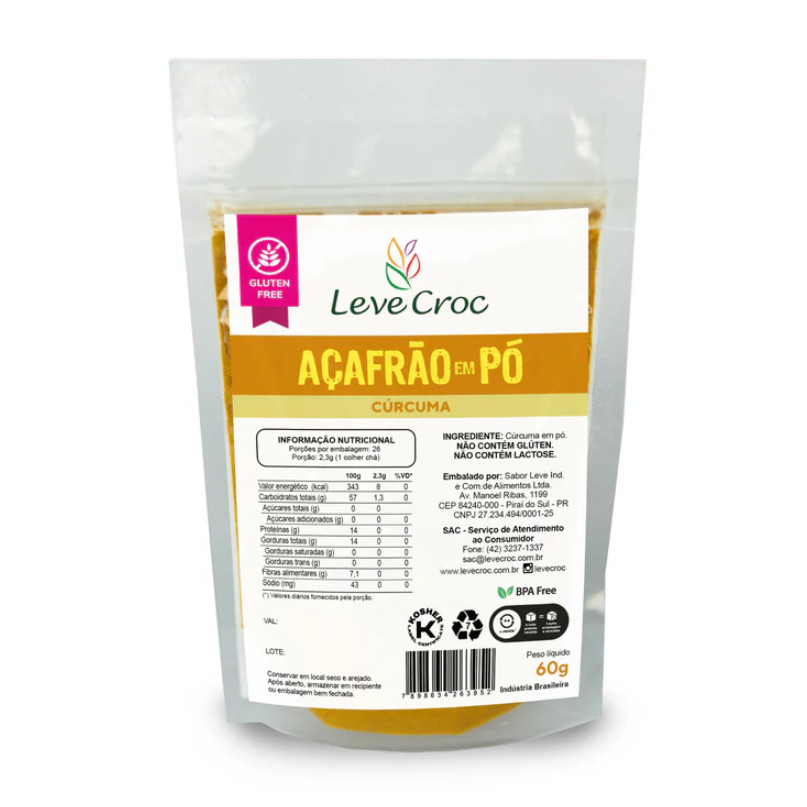 Acafrao em Po Leve Croc 60g