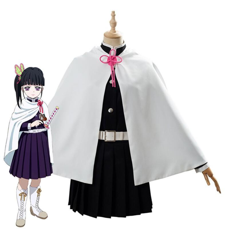 Traje Tsuyuri Kanao Criança Adulta Anime Caçador De Demônios Kimetsu No Yaiba Cosplay Uniforme Mulher Kimono Haori