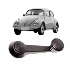 Manivela Do Vidro Porta Interna Fusca Kombi Clipper Variant Brasilia Passat Dianteira