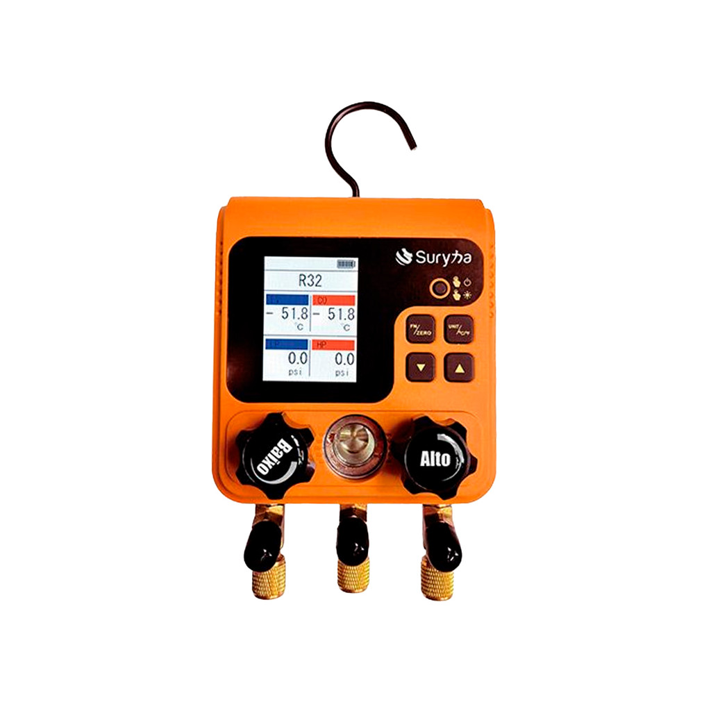 FERRAMENTA SURYHA MANIFOLD DIGITAL R134A SMART ( S/ MANGUEIRAS )