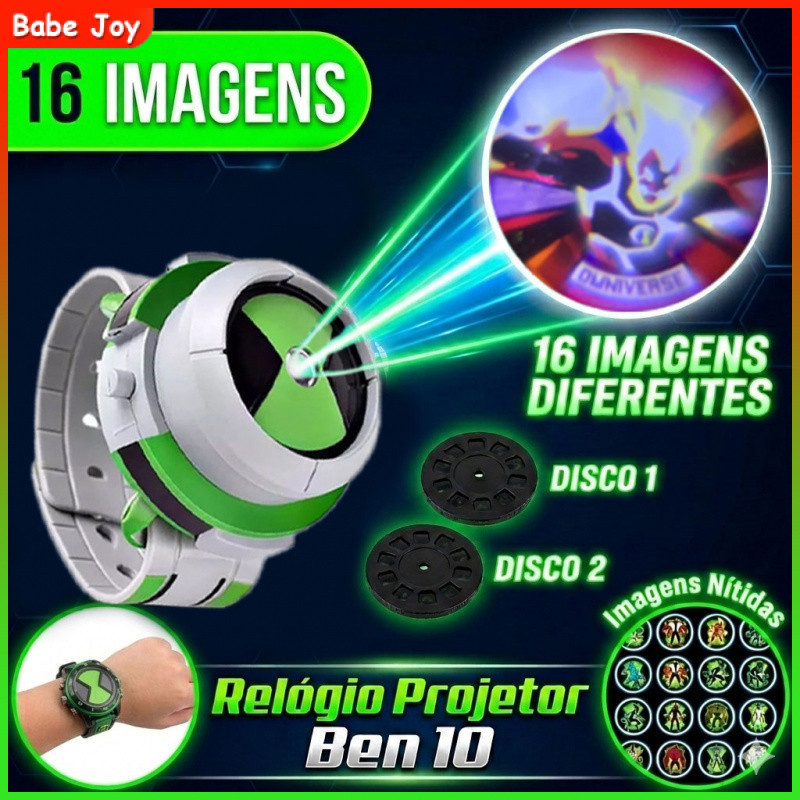 Brinquedo De Relógio De Projeção De Transformador De Som Luminescente Infantil Ben 10