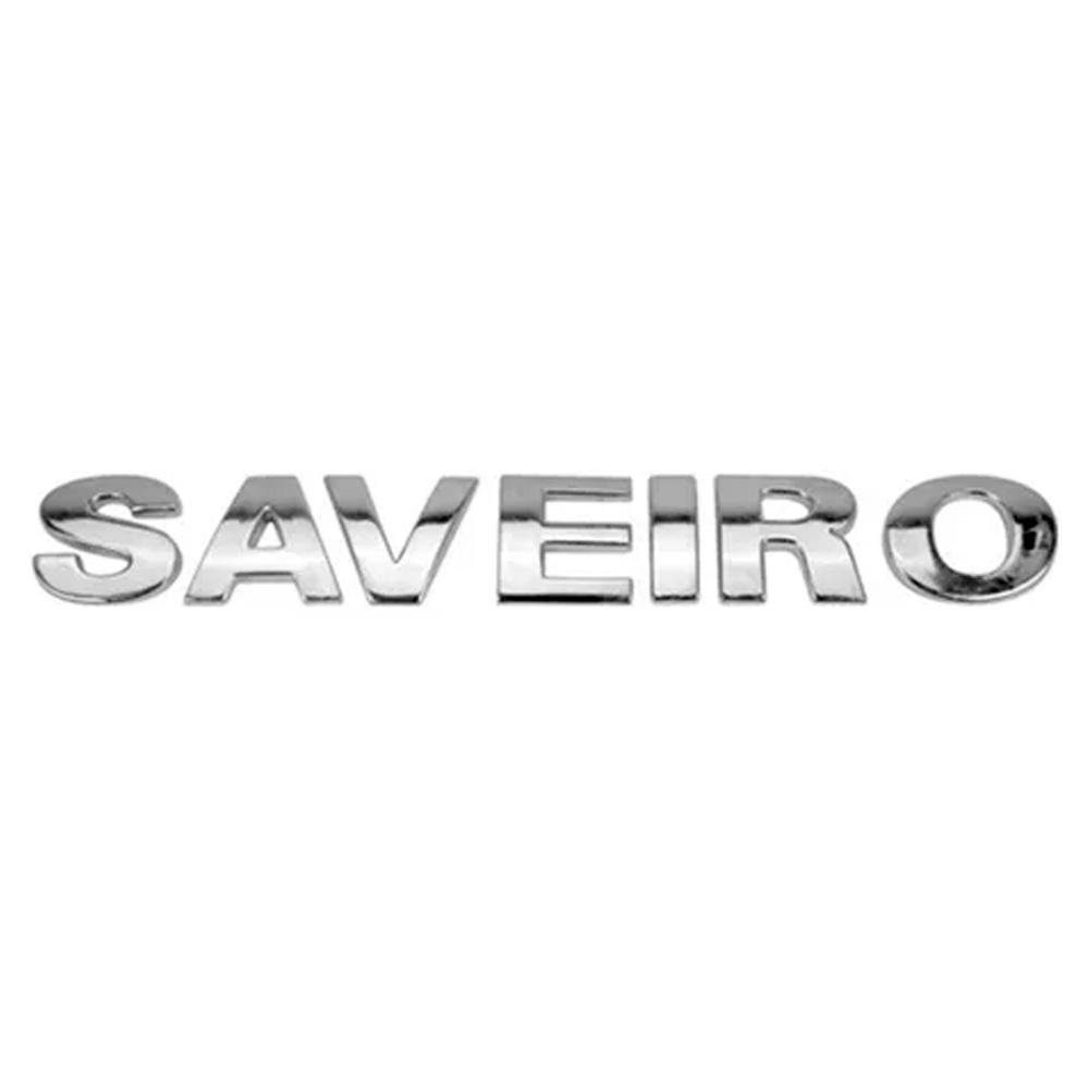 Emblema Saveiro da Tampa Traseira Saveiro G3 G4 2000 a 2010 Cromado