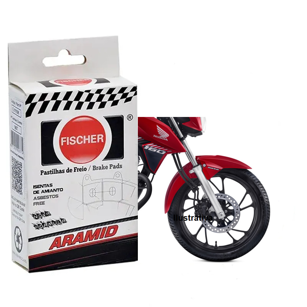 PASTILHA FREIO FISCHER FJ1240K (KEVLAR) CBR 1000 ANO 1993 EM DIANTE DI