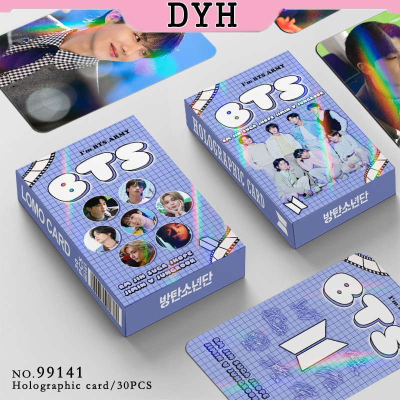 30 Pçs/Caixa BTS Photocard Cartão De Holograma 2025 FESTA Permissão Para Dançar LOMO Coleção
