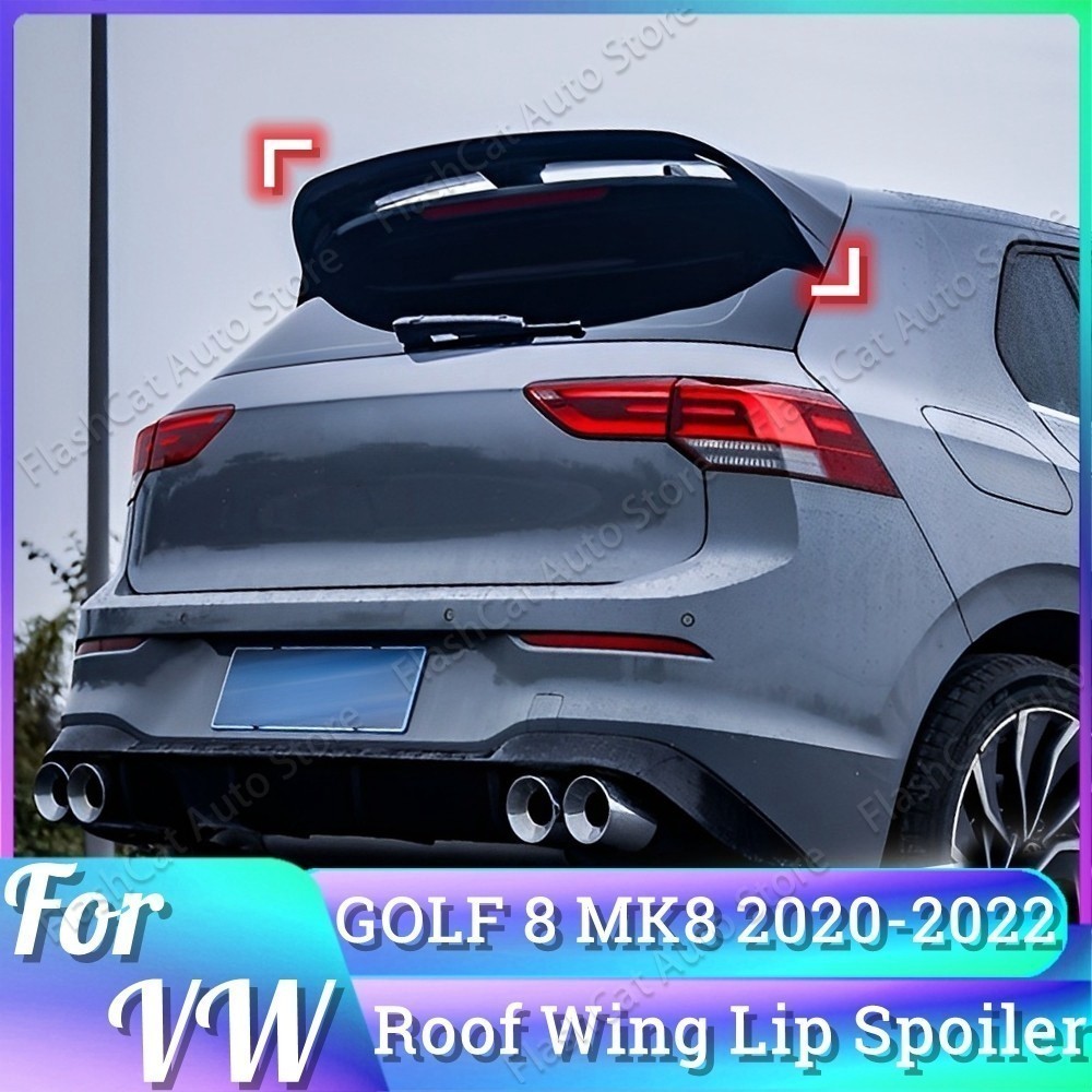 Asa Do Porta-Malas Spoiler Teto Traseiro Para VW Golf MK8 8pro R-Line 2020 2021 2022 Carbon Look Club Sport Style/Oeter