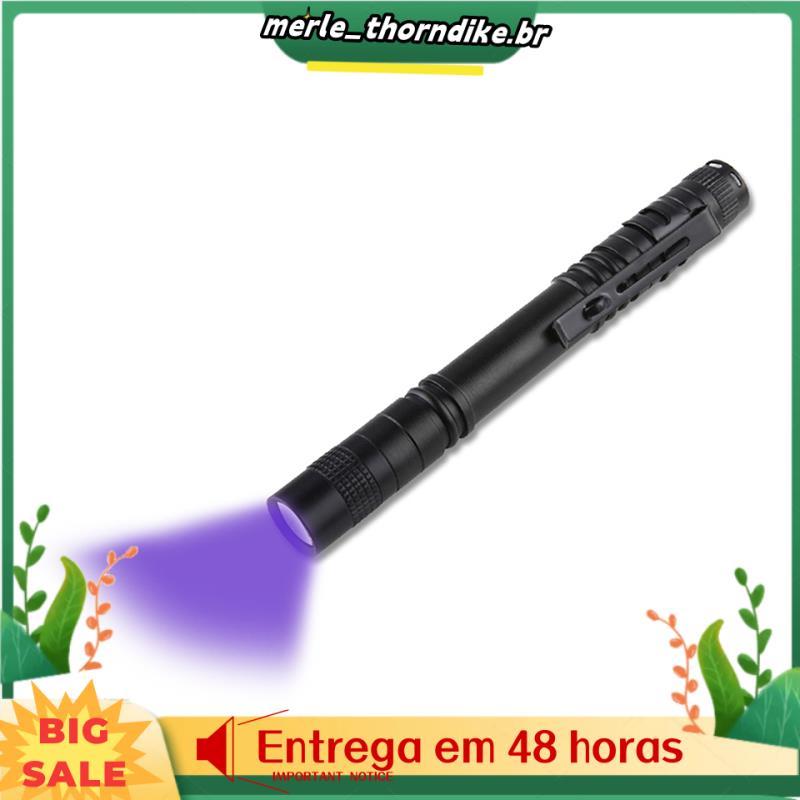 Mini Caneta UV Luz Portátil LED Lanterna À Prova Dwaterproof Água Tocha Lâmpada Notas Pet Urina Manchas Detector