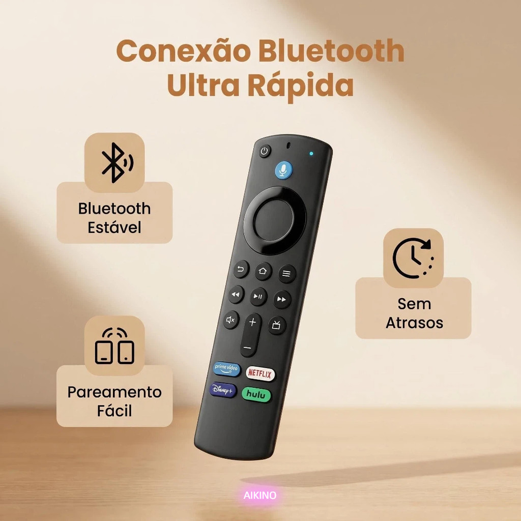 Controle Remoto Com Voz Para Amazon Fire Stick Tv 4k Lite Casenn