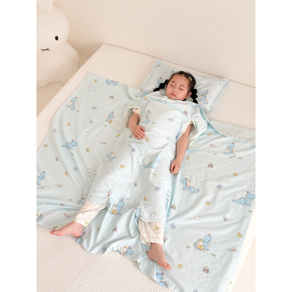 Colcha Anti-chute de algodão para bebês e crianças, classe a, fio de camada dupla, mãe, bebê, verão, capa de edredom leg