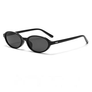 Óculos de sol com armação oval de estilo retrô, design «olho de gato» punk, proteção solar, óculos de sol modernos e per
