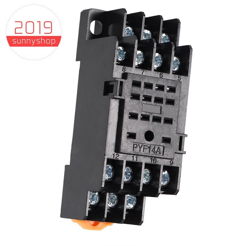[Bestseller S] PYF14A Base De Soquete De Relé De Potência Em Trilho DIN 14 Pinos Para MY4NJ HH54P MY4