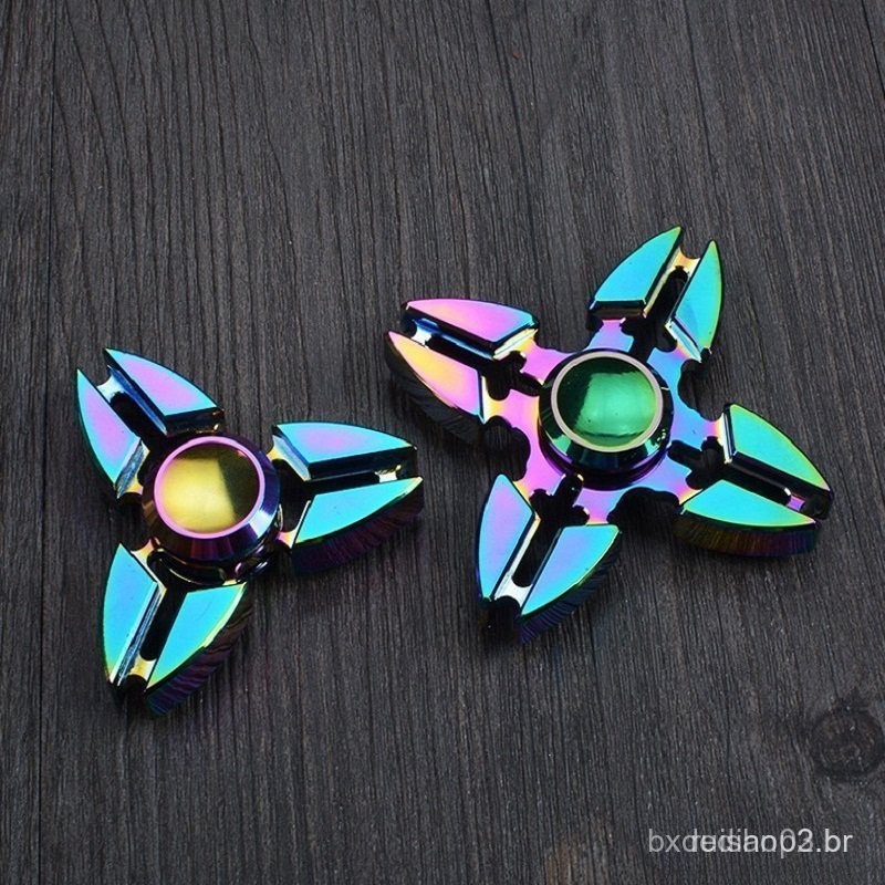 Hand Spinner Liga de zinco Metal Giroscópio Mão Top Spinner Brinquedos Rainbow Brinquedos Presente de Natal Adulto Crian