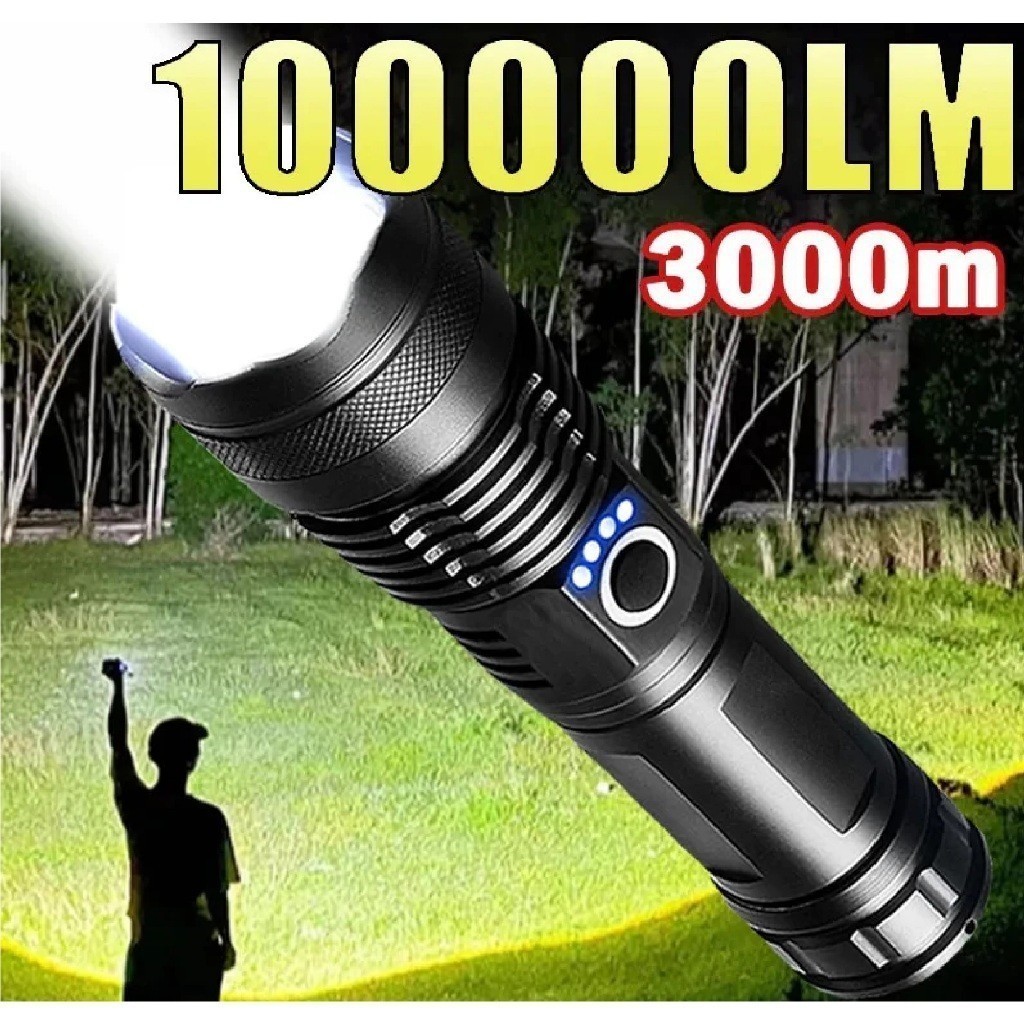 Lanterna Tática T9 /P90 Ultra Potente - Mais Forte do Mercado Adquira já
