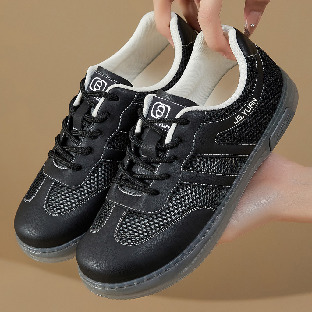 Sapatos femininos de verão sapatos de rede de sola macia sapatos brancos leves respirável confortável não abafado sapato