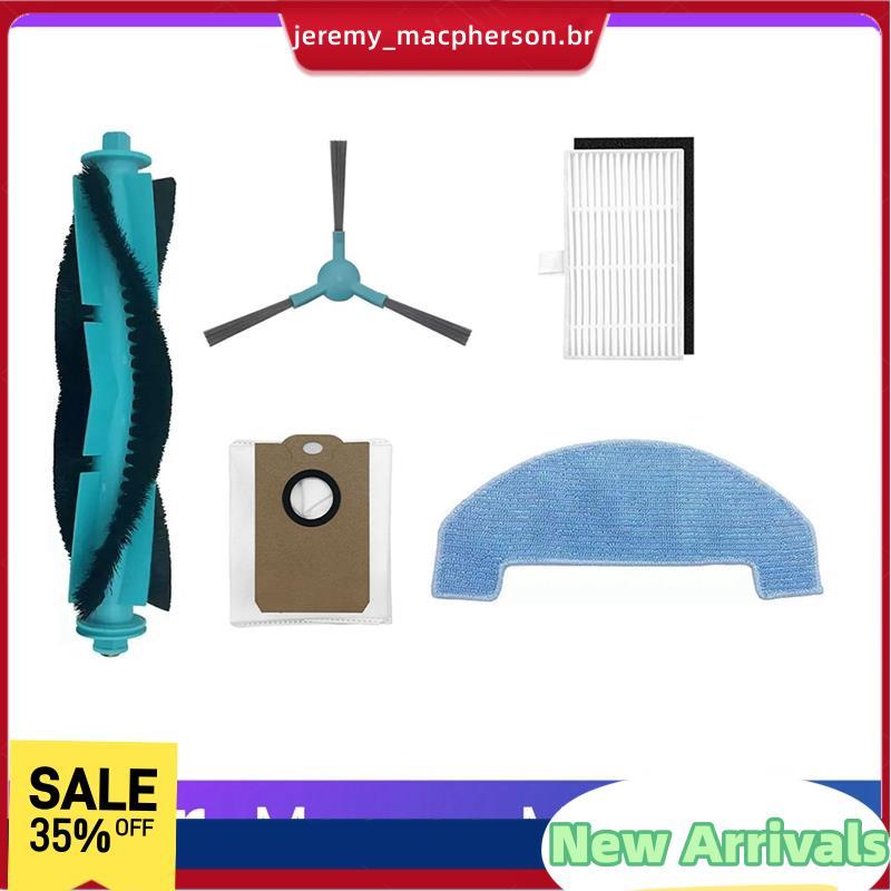 5 Pçs Escova Principal Saco De Pó Lateral Mop Pano Filtro Para MONSGA MS1 MAX Robô Aspirador Acessórios