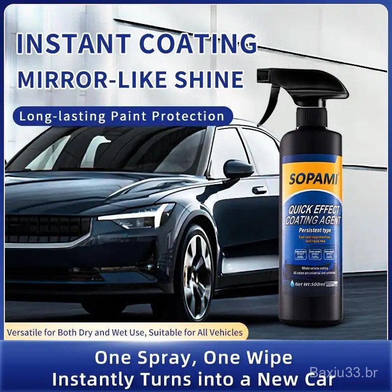 SOPAMI Car Coating Spray-Advanced Automobile Quick-acting Coating Agent With Dust -Proof and Glazing Effects -Long Lasti