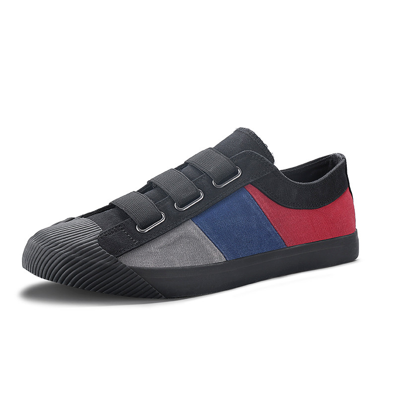 Sapatos masculinos primavera na moda sapatos 2026 piscando sapatos de lona Casual velho pequim sapatos de pano deslizame