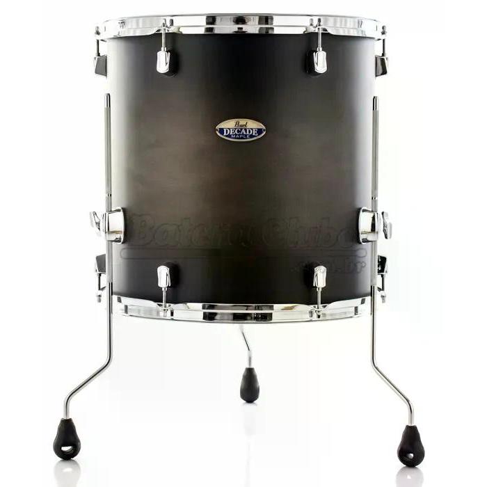 Surdo Avulso 16¨ Pearl Decade Maple Satin Black Burst 16x16¨ (Liquidação) transforme em bumbo
