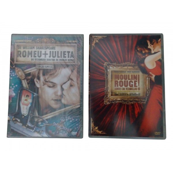 Box DVD - Titanic, Romeu e Julieta, Moulin Rouge