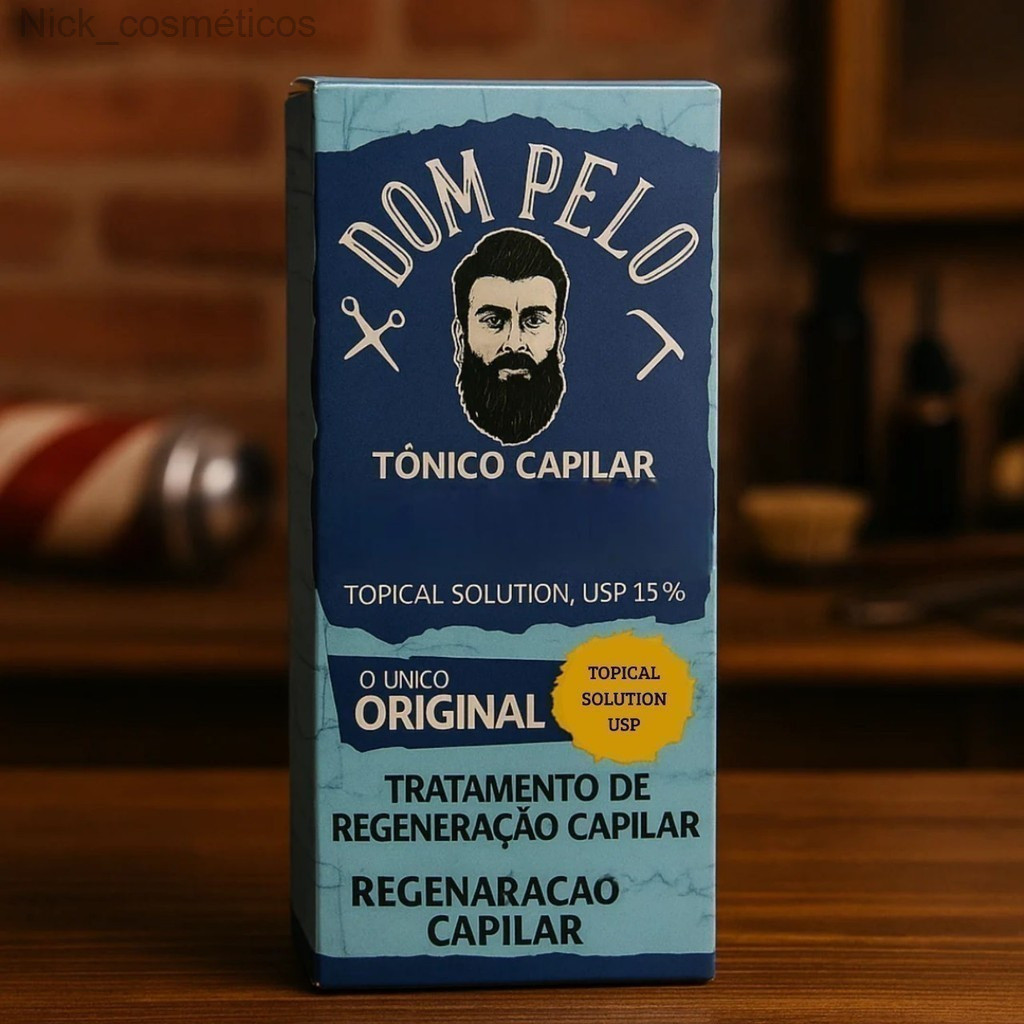 Dom Pelo Original - Tônico Capilar para Cabelo, Barba e Sobrancelha KM4S