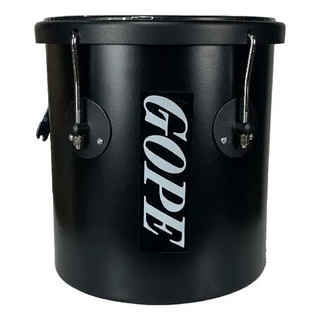 Repique De Mão Gope Alumínio 30x10 Pol Preto Pele Leitosa