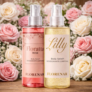 Kit 2 Body Splash Feminino Perfumado Encanto Lily + Florata Rose Presente Cheiroso Longa …