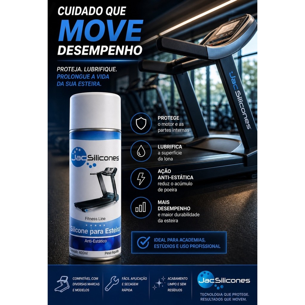 Lubrificante para Esteiras Bikes Spinning 480ml Proteção e Cuidado