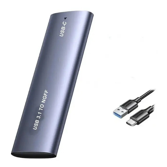 Case Ssd M2 Ngff Usb 3.1 Entrada Usb Tipo-C Pcie 10gbps Fy-855