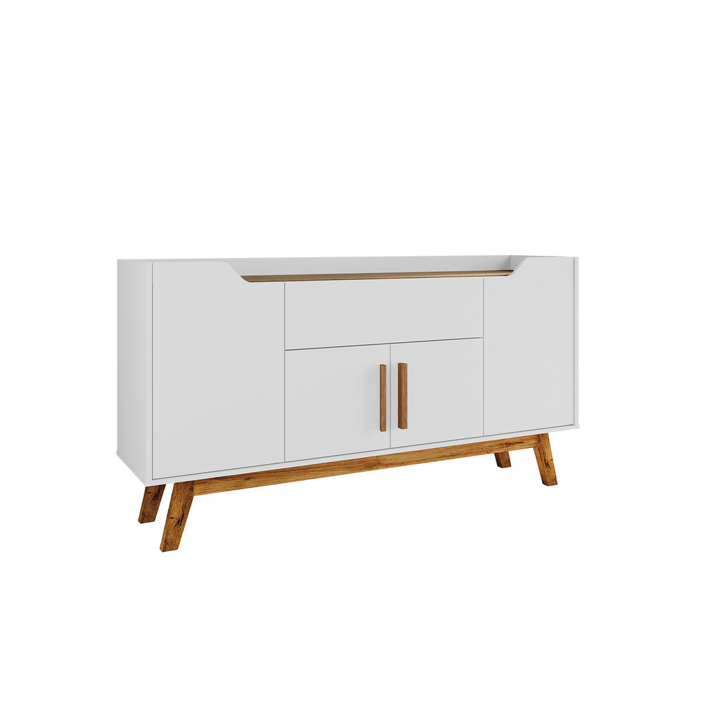 Aparador Buffet Future Branco com Cinamomo - BECHARA