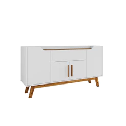 Aparador Buffet Future Branco com Cinamomo - BECHARA