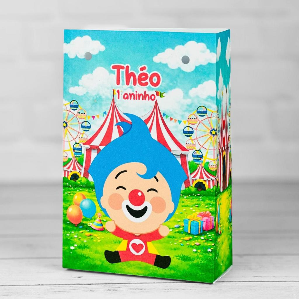 Sacolinha Personalizados PALHAÇO PLIMPLIM (PEGUE E MONTE) / Lembrancinha Mimos Festa Aniversário Infantil