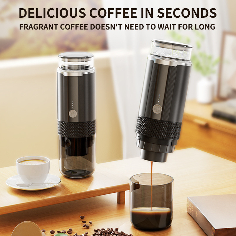 Máquina de café portátil sem fio americano Espresso K carro elétrico ao ar livre Mini cápsula máquina de café