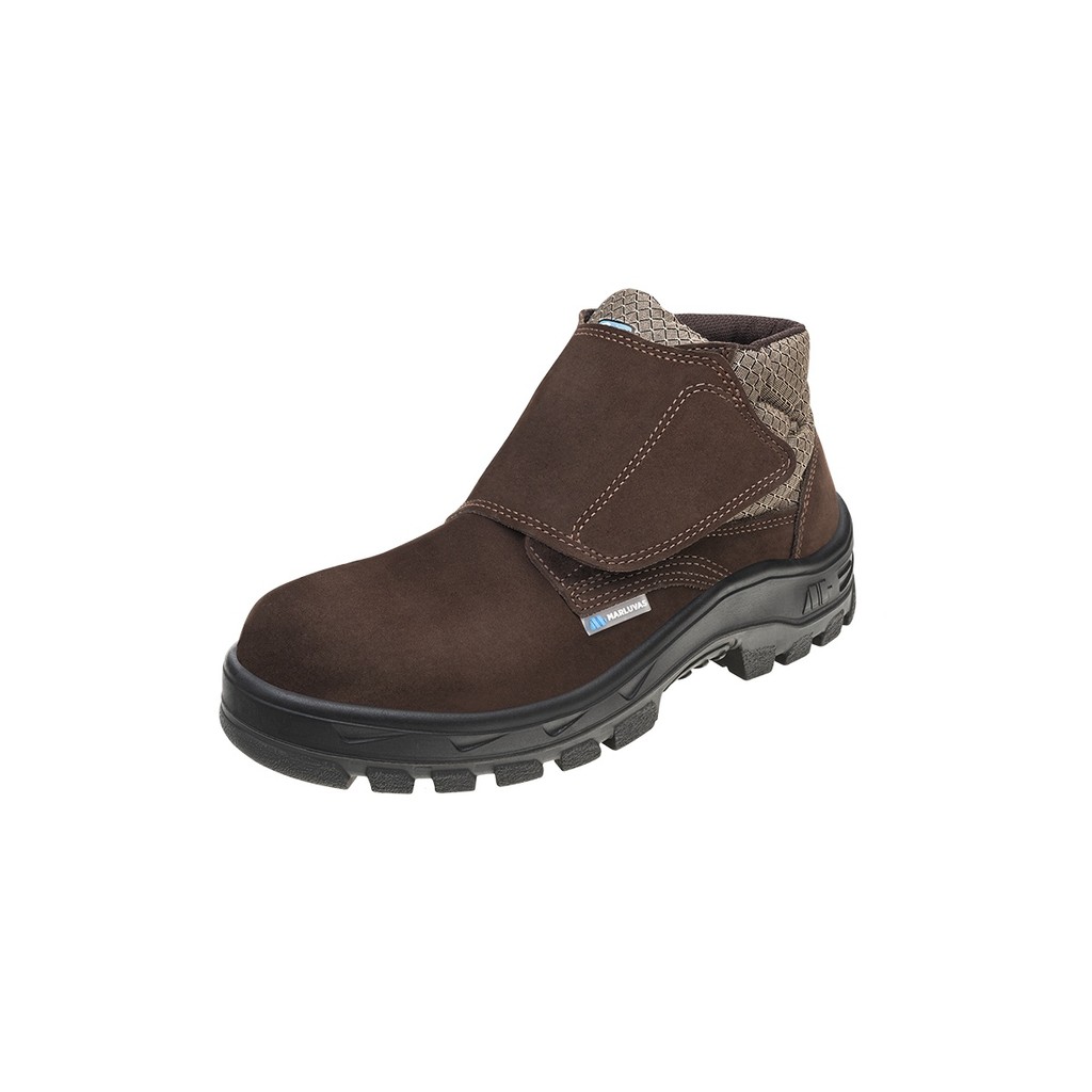 Botina Nobuck Biqueira Composite Velcro CA 41984 Marluvas