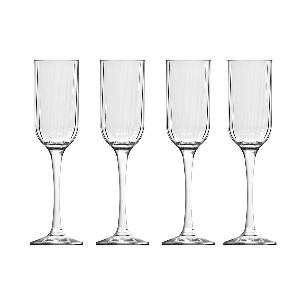 Jogo De Taças De Champanhe Fiore 4 Peças 195ml - Nadir