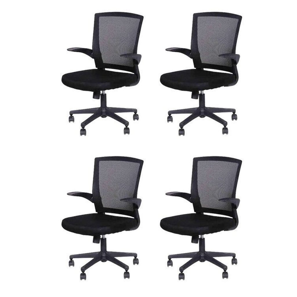 Kit 4 Cadeiras Escritorio Diretor Giratoria Tela Mesh Milão 3314 Cadeira Diretor
