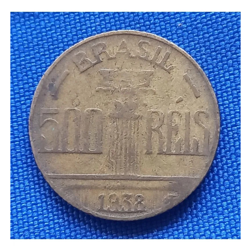 500 Réis 1938 - Regente Feijó - Elimatec Moedas Antigas.